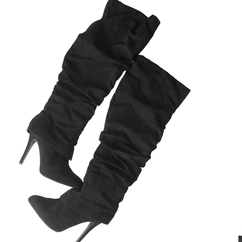 Nina New York Kymari Over the Knee Black Boot